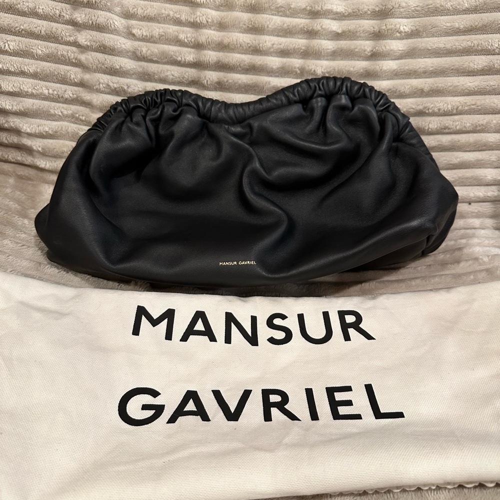 Mansur Gavriel Black Cloud Clutch